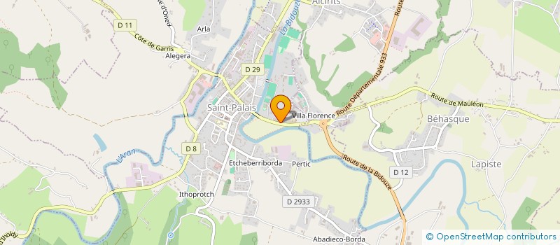 localisation de l'entreprise MONSIEUR STEPHANE MANTET  SAINT-PALAIS