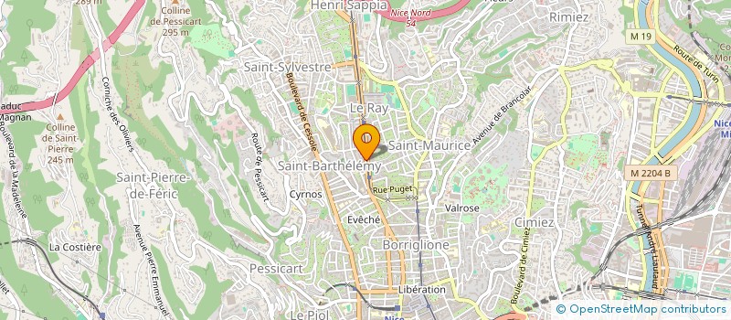 localisation de l'entreprise MONSIEUR STEPHANE MANUCEAU à NICE