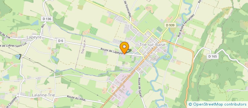 localisation de l'entreprise MONSIEUR STEPHANE MARCESSE  TRIE-SUR-BAISE