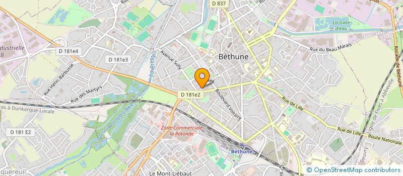 localisation de l'entreprise MONSIEUR STEPHANE MARCOTTE DE SAINTE-MARIE à BETHUNE