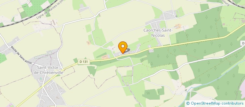 localisation de l'entreprise MONSIEUR STEPHANE MARGUERIE  CAORCHES-SAINT-NICOLAS