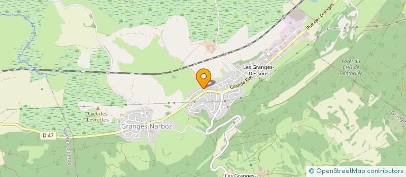 localisation de l'entreprise MONSIEUR STEPHANE MARGUET  GRANGES-NARBOZ