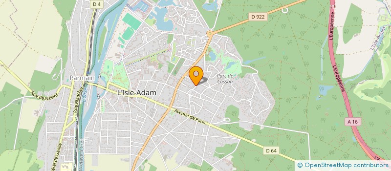 localisation de l'entreprise MONSIEUR STEPHANE MARIANI  L'ISLE-ADAM