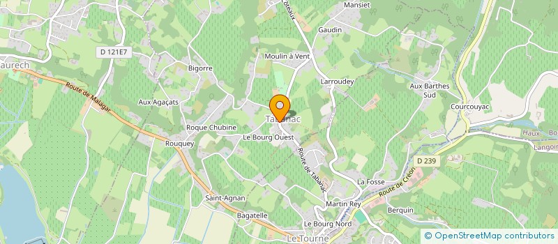 localisation de l'entreprise MONSIEUR STEPHANE MARIE  TABANAC