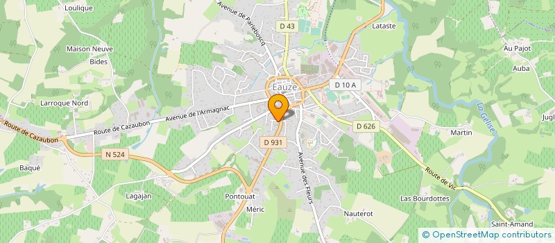 localisation de l'entreprise MONSIEUR STEPHANE MARIE  EAUZE