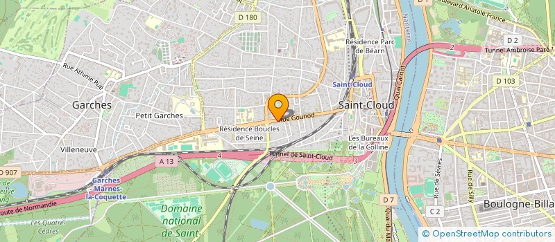 localisation de l'entreprise MONSIEUR STEPHANE MARIE PAU  SAINT-CLOUD