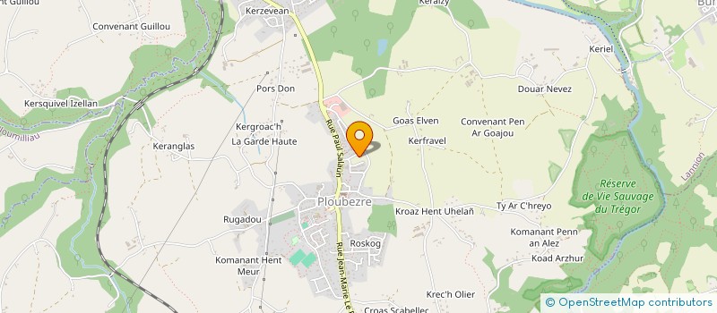 localisation de l'entreprise MONSIEUR STEPHANE MARINIER  PLOUBEZRE