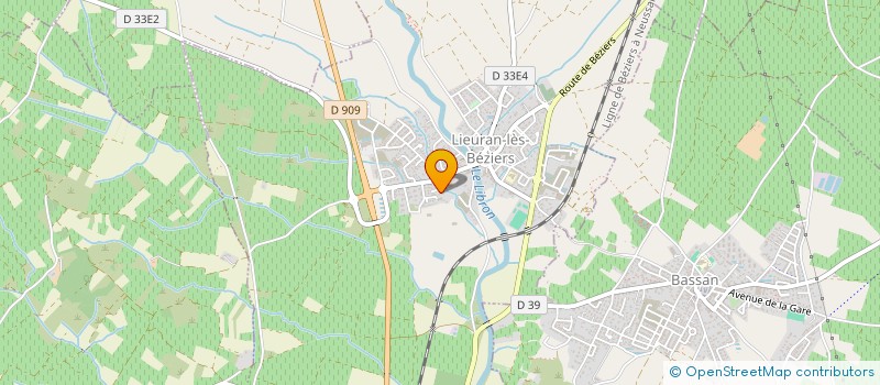 localisation de l'entreprise MONSIEUR STEPHANE MARIOTTI  LIEURAN-LES-BEZIERS