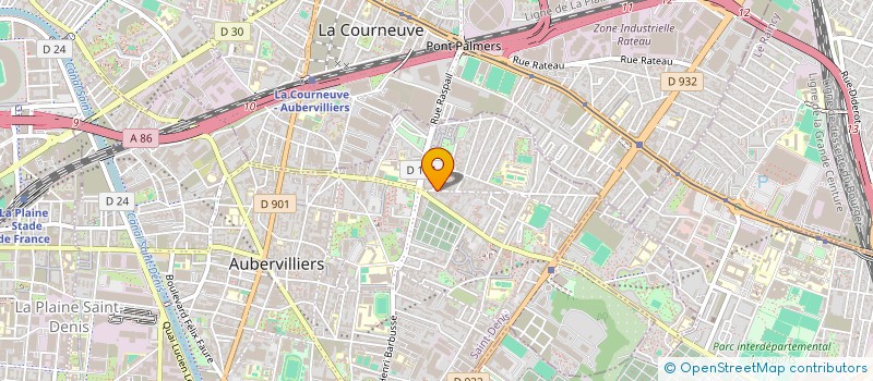 localisation de l'entreprise MONSIEUR STEPHANE MARRIN  AUBERVILLIERS