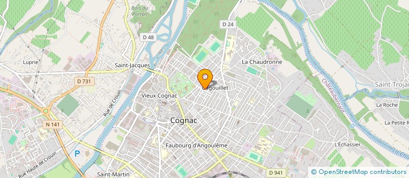 localisation de l'entreprise MONSIEUR STEPHANE MARSAUDON à COGNAC