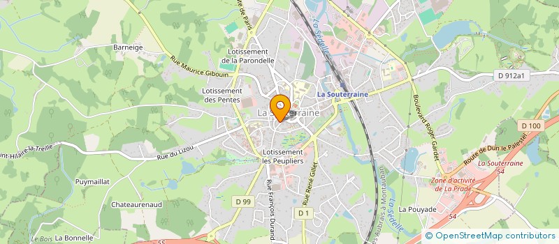 localisation de l'entreprise MONSIEUR STEPHANE MARSAUDON à LA SOUTERRAINE