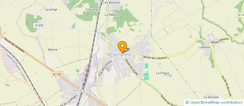 localisation de l'entreprise MONSIEUR STEPHANE MARTEAU à VERGONGHEON