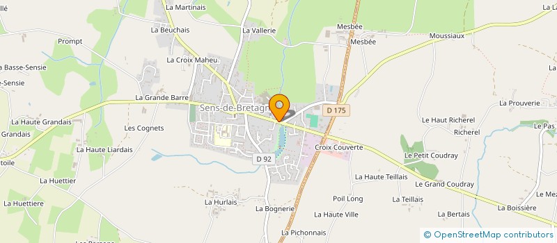 localisation de l'entreprise MONSIEUR STEPHANE MARTIN à SENS-DE-BRETAGNE