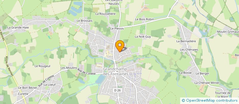 localisation de l'entreprise MONSIEUR STEPHANE MARTIN  GRANDCHAMP-DES-FONTAINES