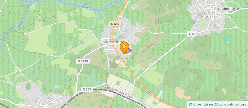 localisation de l'entreprise MONSIEUR STEPHANE MARTIN  MARCORIGNAN