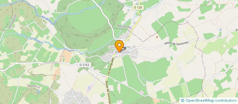 localisation de l'entreprise MONSIEUR STEPHANE MARTIN  SAINT-HILAIRE-DE-BEAUVOIR