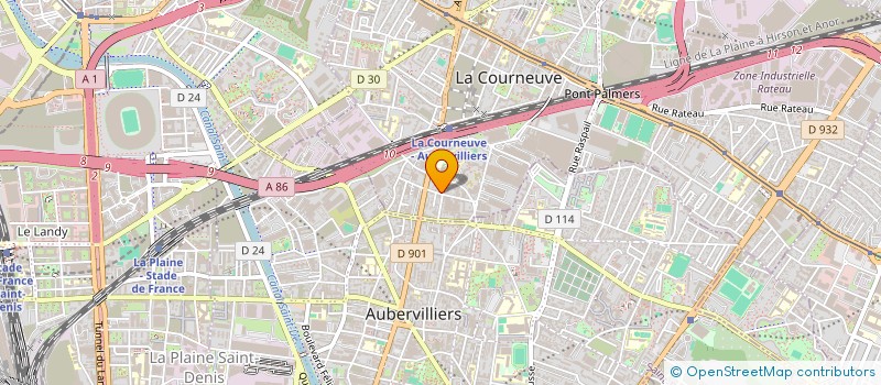 localisation de l'entreprise MONSIEUR STEPHANE MARTIN à LA COURNEUVE