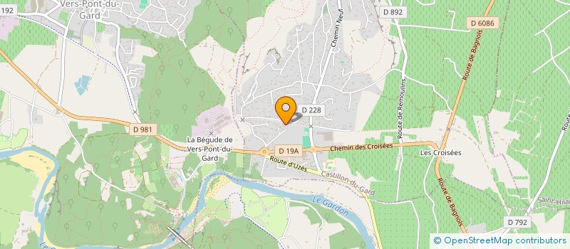 localisation de l'entreprise MONSIEUR STEPHANE MARTIN à CASTILLON-DU-GARD
