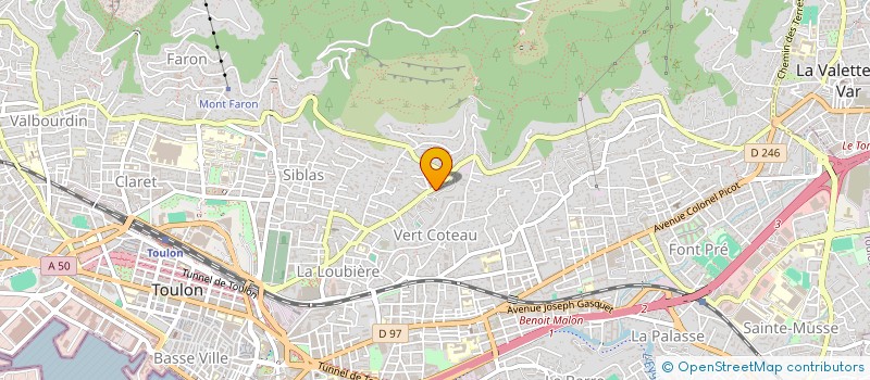 localisation de l'entreprise MONSIEUR STEPHANE MARTIN  TOULON