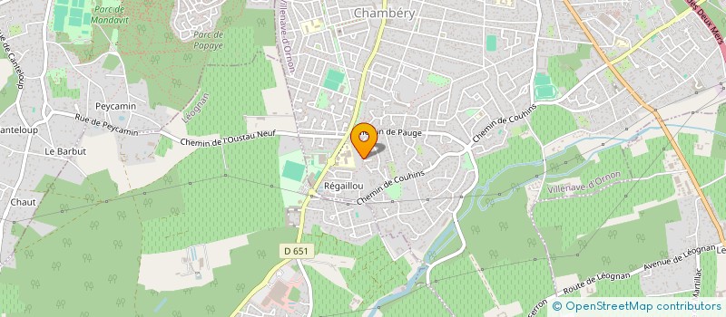 localisation de l'entreprise MONSIEUR STEPHANE MARTIN  VILLENAVE-D'ORNON