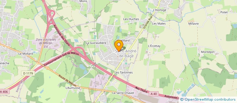 localisation de l'entreprise MONSIEUR STEPHANE MARTIN  SAINT-ANDRE-DE-BAGE