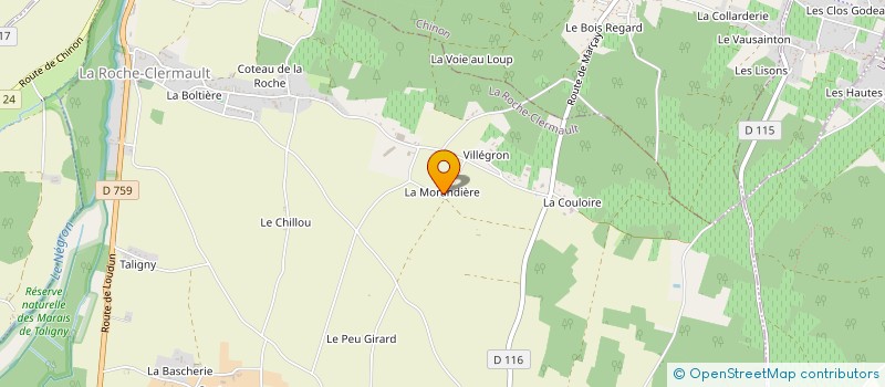 localisation de l'entreprise MONSIEUR STEPHANE MARTINELLI  LA ROCHE-CLERMAULT