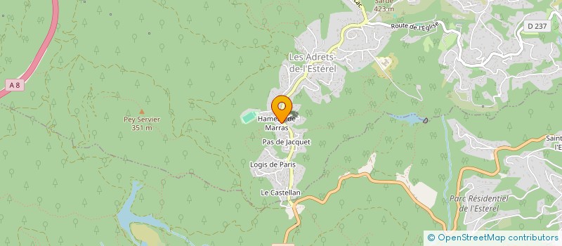 localisation de l'entreprise MONSIEUR STEPHANE MARTINENGO  LES ADRETS-DE-L'ESTEREL