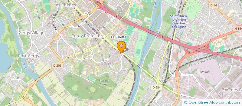 localisation de l'entreprise MONSIEUR STEPHANE MARTINET  CERGY