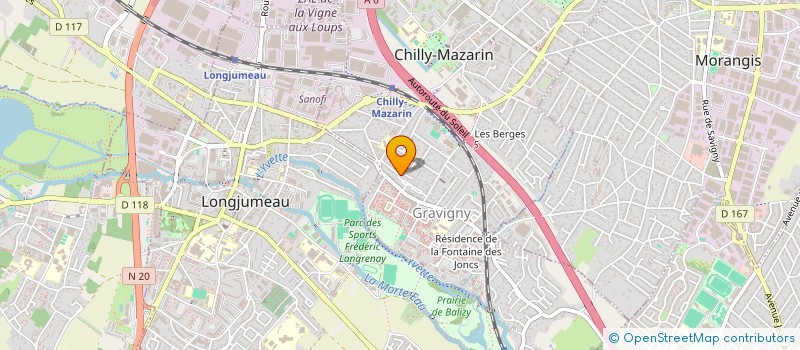 localisation de l'entreprise MONSIEUR STEPHANE MARTINEZ  CHILLY-MAZARIN