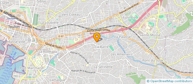 localisation de l'entreprise MONSIEUR STEPHANE MAS  TOULON