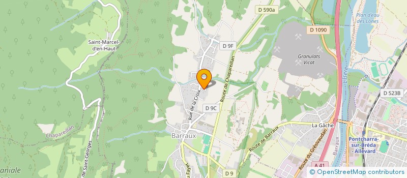 localisation de l'entreprise MONSIEUR STEPHANE MASSET  LA BUISSIERE