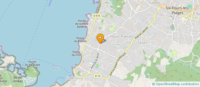 localisation de l'entreprise MONSIEUR STEPHANE MASSINI à SIX-FOURS-LES-PLAGES