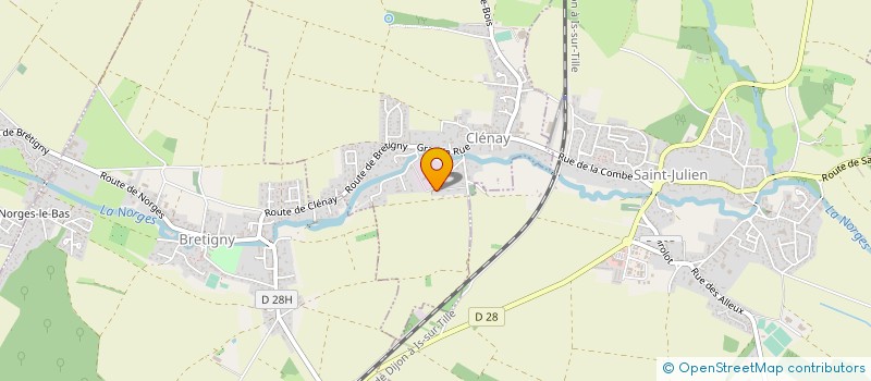 localisation de l'entreprise MONSIEUR STEPHANE MASSON  CLENAY