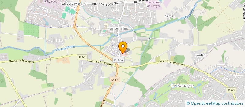 localisation de l'entreprise MONSIEUR STEPHANE MATHIEU  FONTENILLES