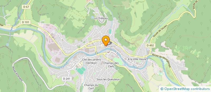 localisation de l'entreprise MONSIEUR STEPHANE MATHIOT  ORNANS