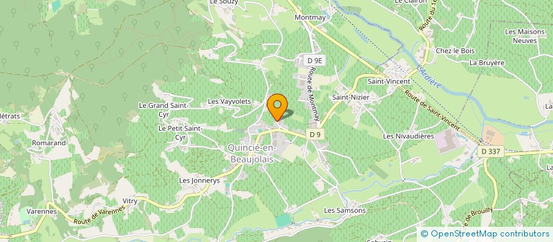 localisation de l'entreprise MONSIEUR STEPHANE MATHON  QUINCIE-EN-BEAUJOLAIS