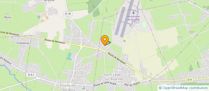 localisation de l'entreprise MONSIEUR STEPHANE MATIAS  SAINT-LEGER-SUR-ROANNE