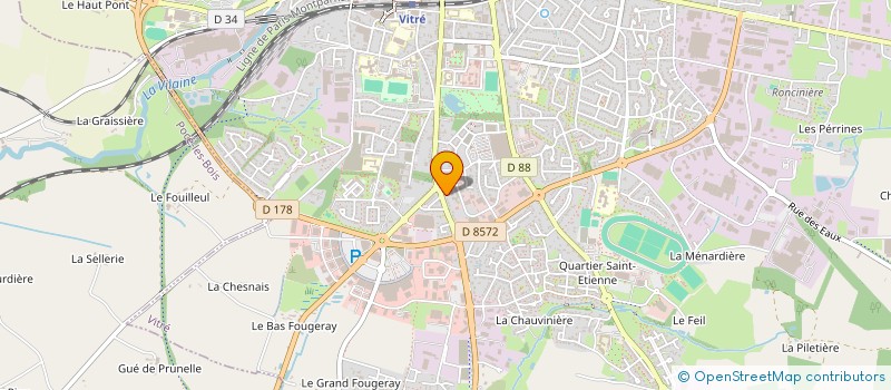 localisation de l'entreprise MONSIEUR STEPHANE MATISSE  VITRE