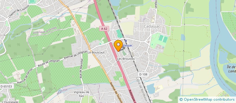 localisation de l'entreprise MONSIEUR STEPHANE MAUBOURGUET  CADAUJAC