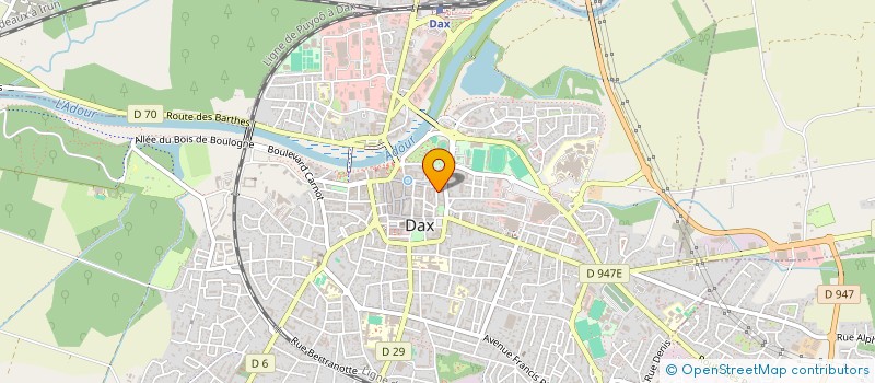 localisation de l'entreprise MONSIEUR STEPHANE MAUCLAIR  DAX