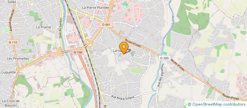 localisation de l'entreprise MONSIEUR STEPHANE MAUREL  SAINT-HILAIRE-DE-BRETHMAS