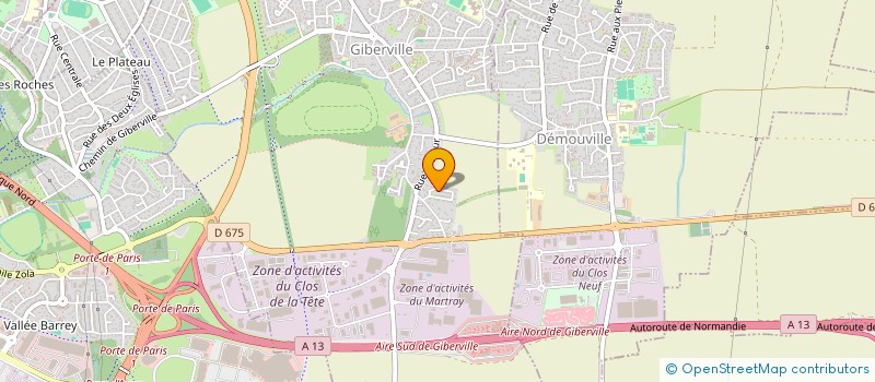 localisation de l'entreprise MONSIEUR STEPHANE MAURICE  GIBERVILLE