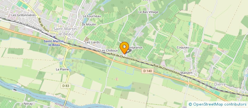 localisation de l'entreprise MONSIEUR STEPHANE MAURIN  SAINT-MARTIN-LE-BEAU