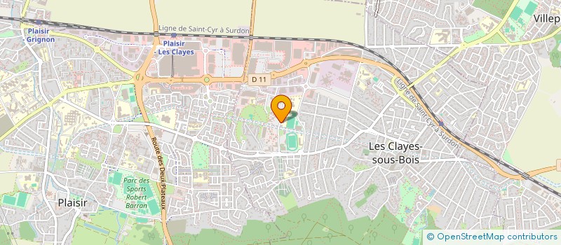 localisation de l'entreprise MONSIEUR STEPHANE MAYEUR  LES CLAYES-SOUS-BOIS