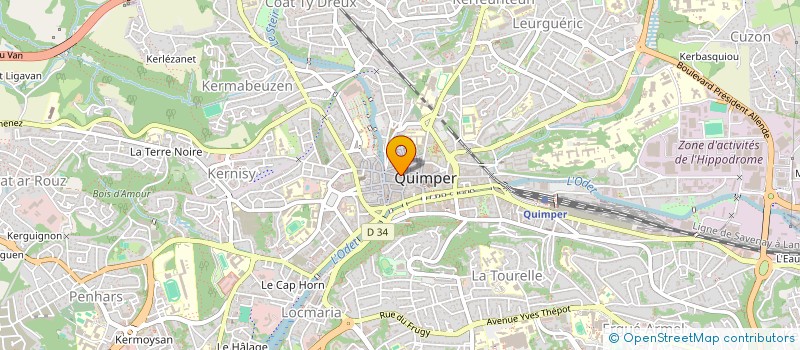 localisation de l'entreprise MONSIEUR STEPHANE MAYEUR à QUIMPER