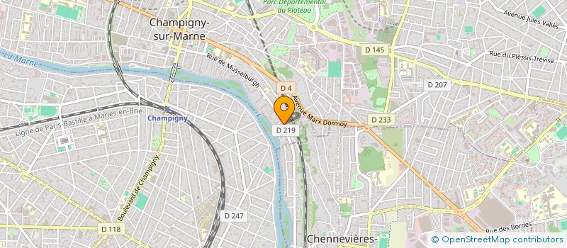 localisation de l'entreprise MONSIEUR STEPHANE MAZEAU à CHAMPIGNY-SUR-MARNE
