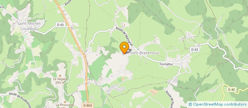 localisation de l'entreprise MONSIEUR STEPHANE MAZEYRIE à BELMONT-BRETENOUX