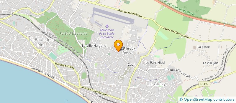 localisation de l'entreprise MONSIEUR STEPHANE MELLERIN à LA BAULE-ESCOUBLAC