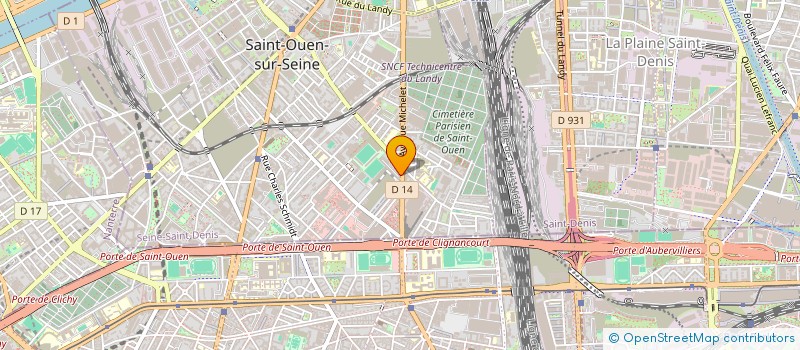 localisation de l'entreprise MONSIEUR STEPHANE MENAGER à SAINT-OUEN-SUR-SEINE