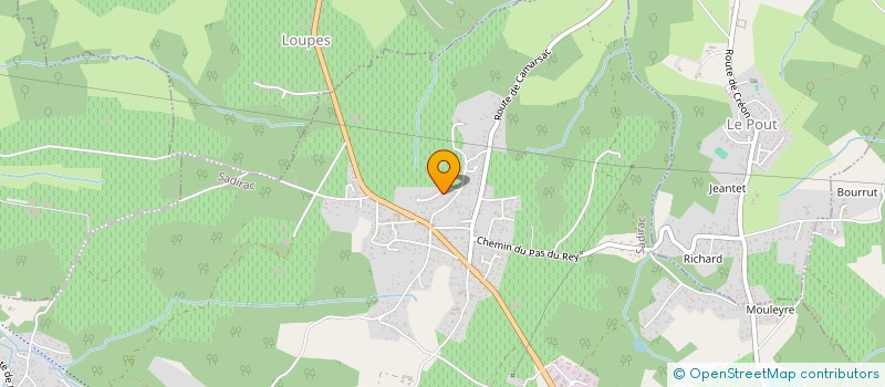 localisation de l'entreprise MONSIEUR STEPHANE MENANTEAU  SADIRAC